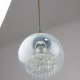 Vintage Murano Glass & Brass Pendant Lamp