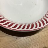 Round hollow flat model Jacquot Faience Digoin Sarreguemines