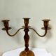 Wooden and brass chandelier
