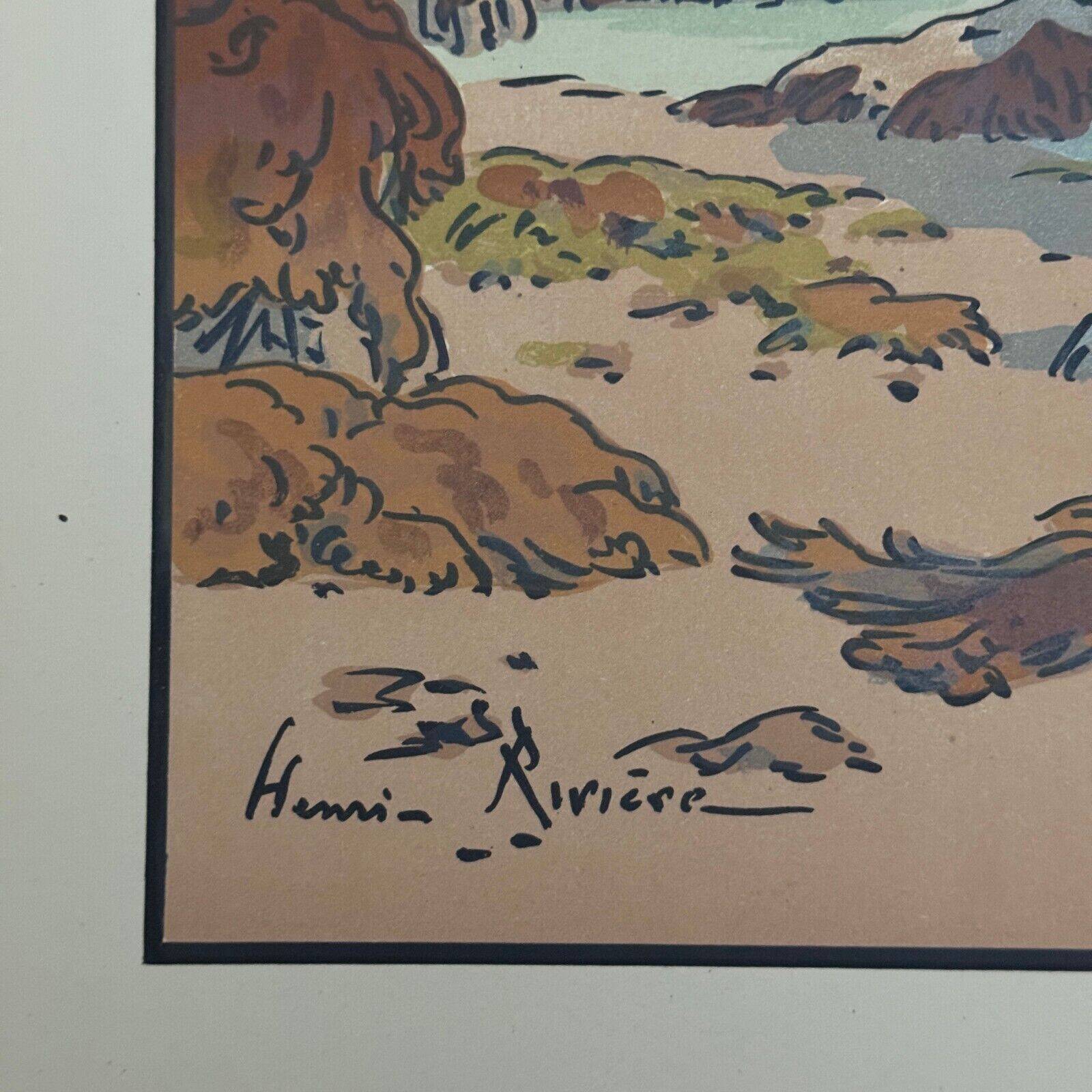 Lithograph by Henri Rivière, Aspects of Nature - The Sea