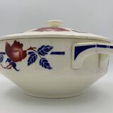 Antique French earthenware soup tureen K & G Lunéville, "Chantal" model