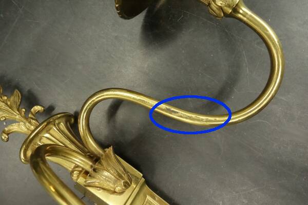 Series of 4 Louis XVI style flower sconces