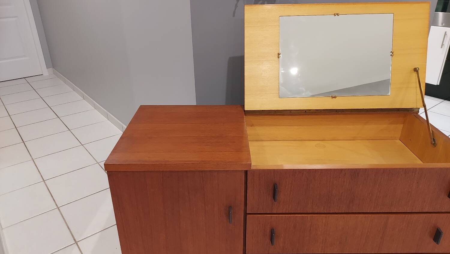 Vintage teak chest of drawers, 1970s