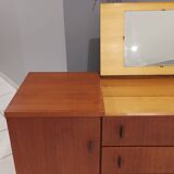 Commode Teck vintage 1970