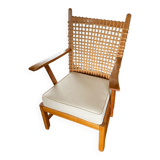 Vintage wicker armchair 1930s