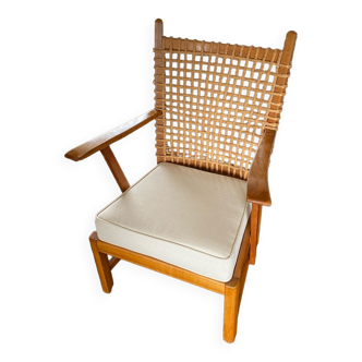 Vintage wicker armchair 1930s