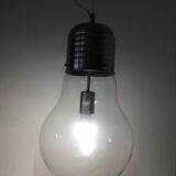 Suspension 80s. Large blown glass bulb