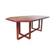 Burgundy Pierre Vandel dining table vintage 1970s