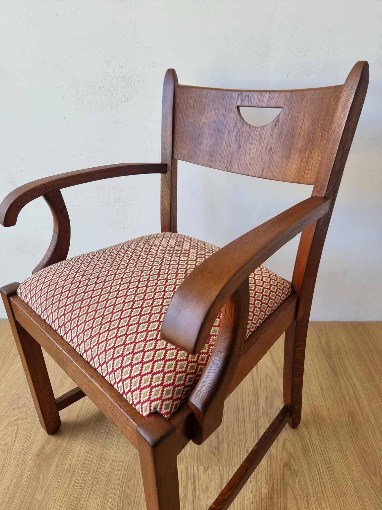 Oak office chair from the 1950s.