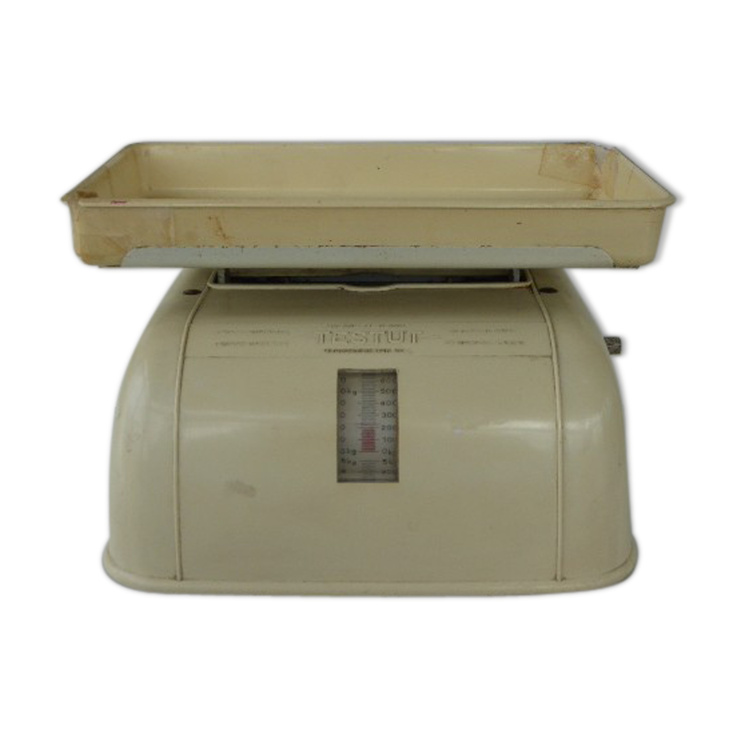 Beige vintage 1950 testut scale