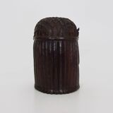 Tembé Art Noir Statue - Brown from Guyana in wood sculpture face Guyana 50s