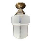 Art Deco glass ceiling light, as beautiful as a skyscraper