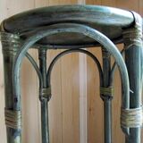 Bamboo and rattan plant holder