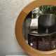 Round elm mirror, maison regain