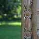 Large carved wooden mirror