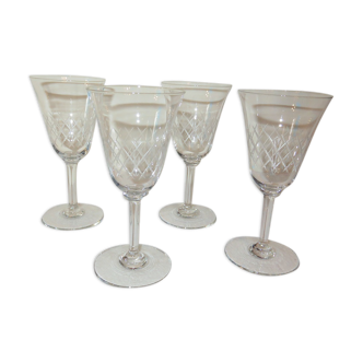 Suite de 4 verres à eau