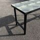 Table basse moderniste carreaux de verre Saint Gobain