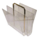 1970s plexiglass magazine rack