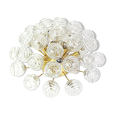 Sputnik ceiling lights with glass snowballs by Doria, Germany, 1970s