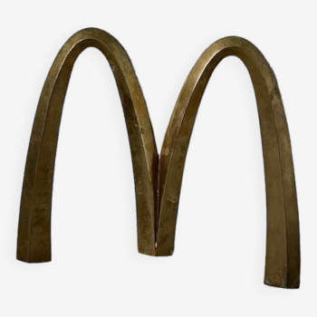 Mac Donald's sign in solid brass, circa 1970