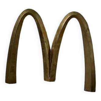 Mac Donald's sign in solid brass, circa 1970