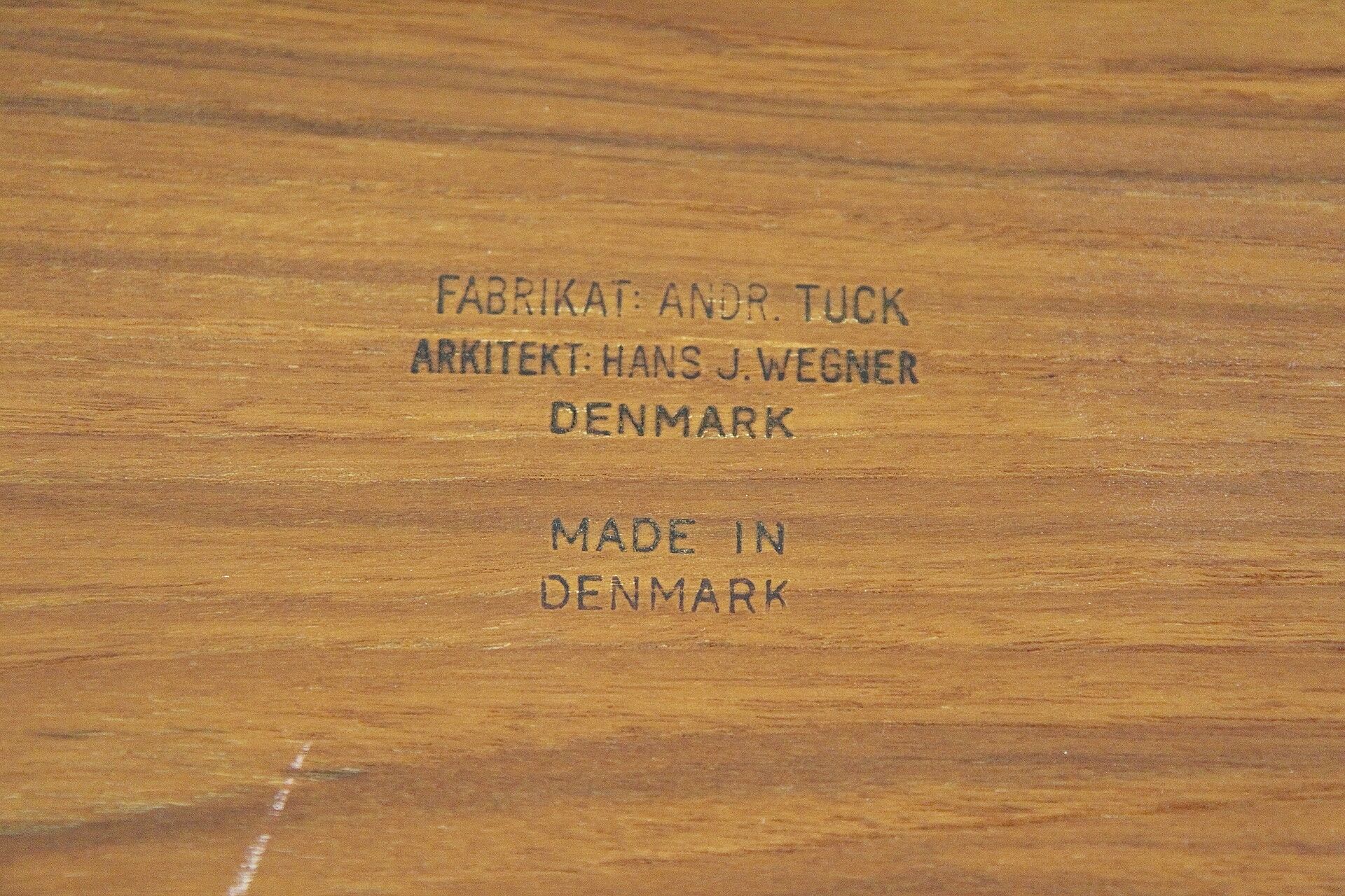 Scandinavian teak service trolley, Hans J Wegner, Andreas Tuck, Denmark, 1950