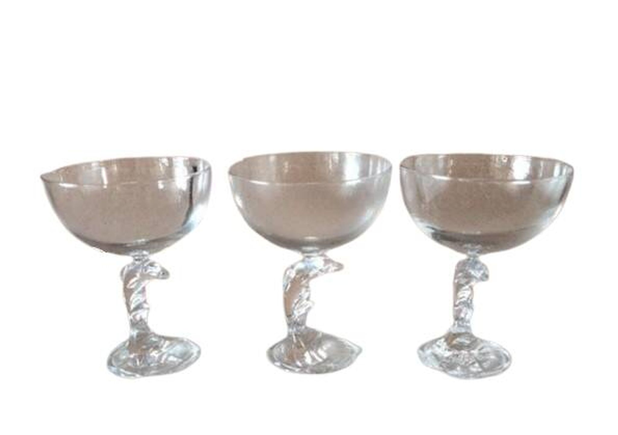 Luminarc champagne glass, Dolphy model, 1970