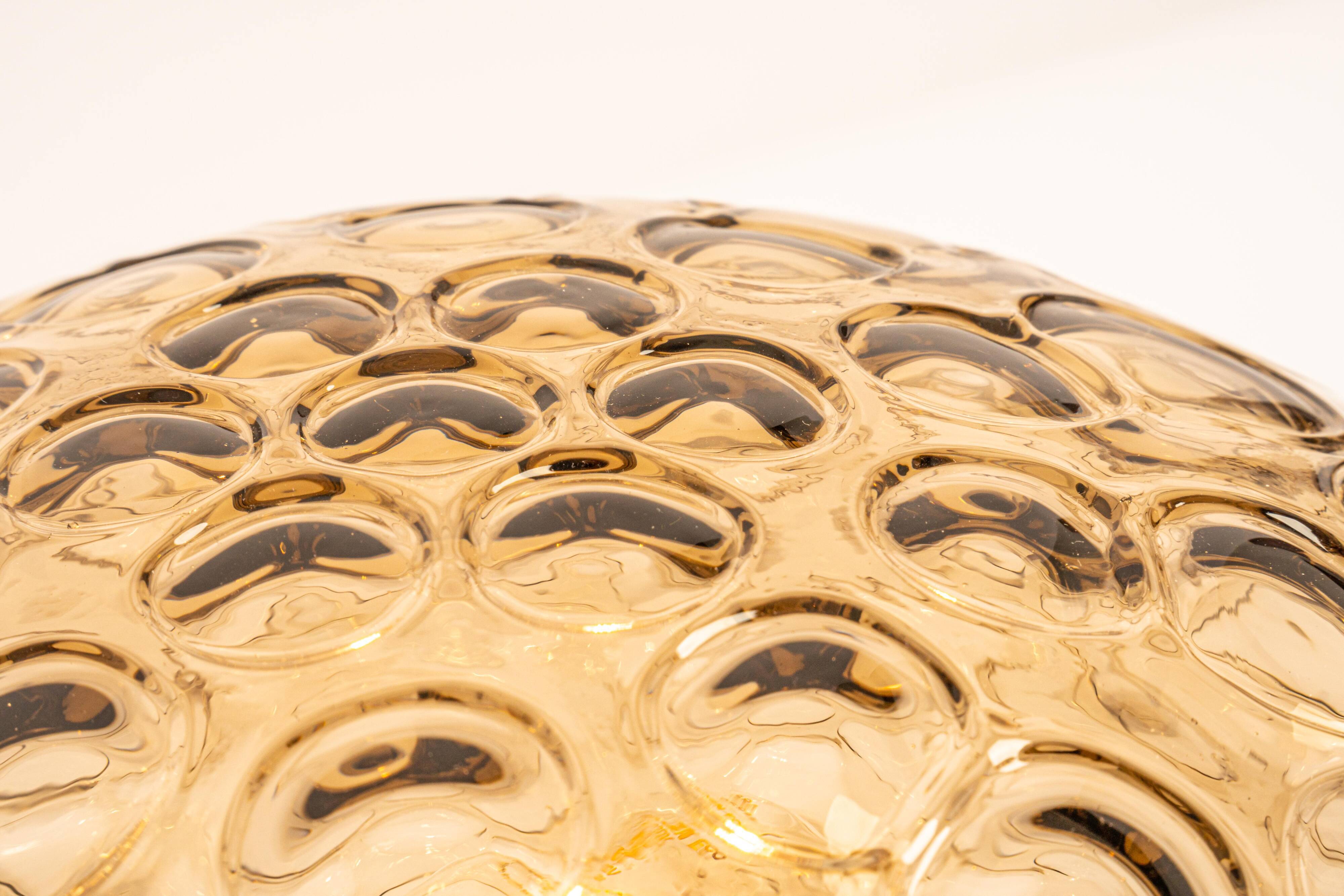 Wall/Ceiling Light in Smoked Glass, Sputnik, Germany