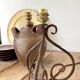 Wrought iron foot and its new 2M fabric cable