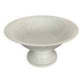 Grand compotier porcelaine blanche fin XIXeme diam 24cm
