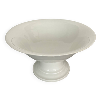 Large white porcelain fruit bowl, late 19th century, diameter 24cm