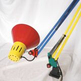 Architect lamp, articulated, multicolor, postmodern, 1980