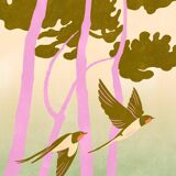 The flight of swallows illustration a3