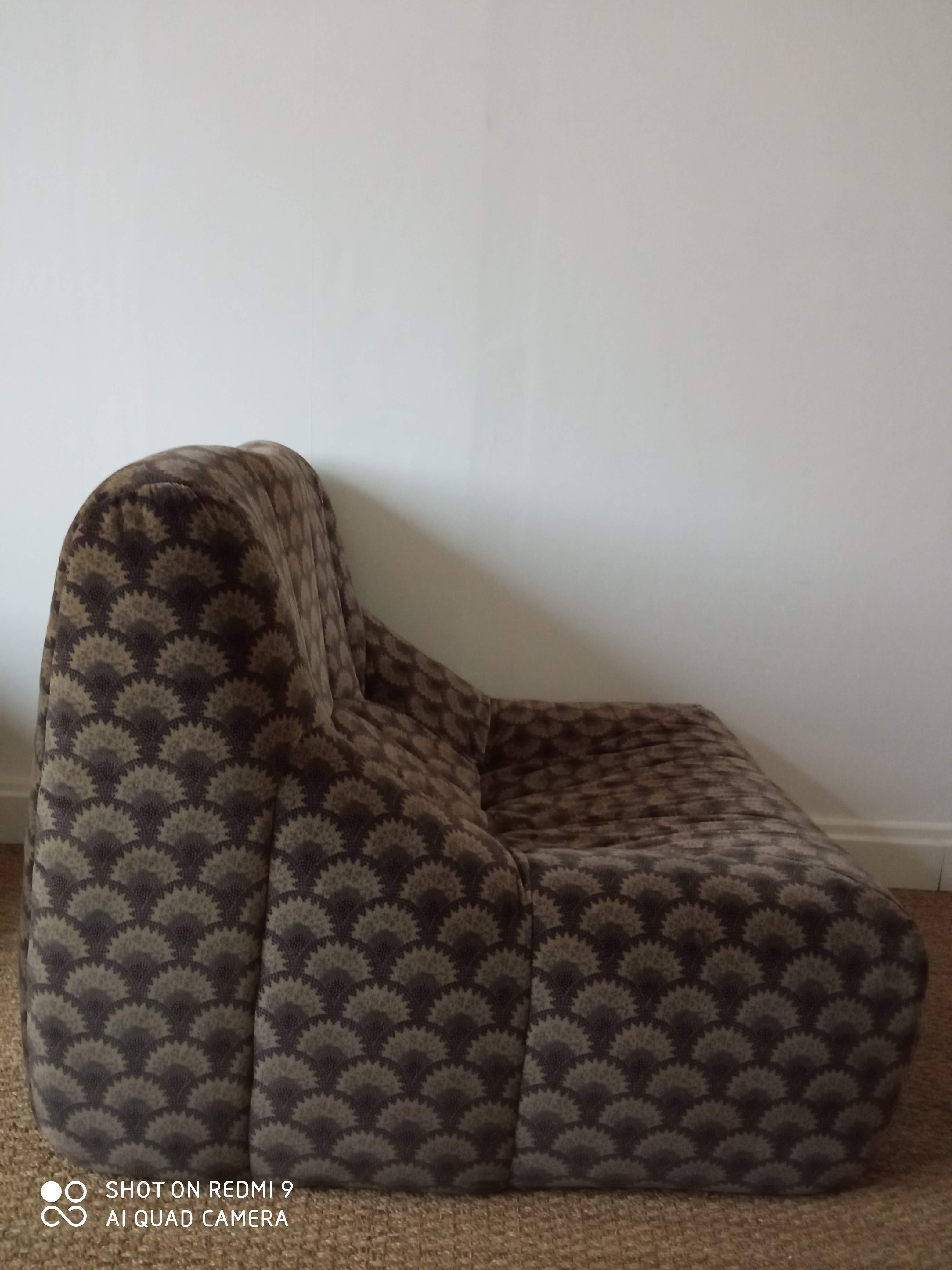 Steiner armchair 70s in bultex foam