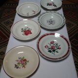 Assorted 6 old hollow plates