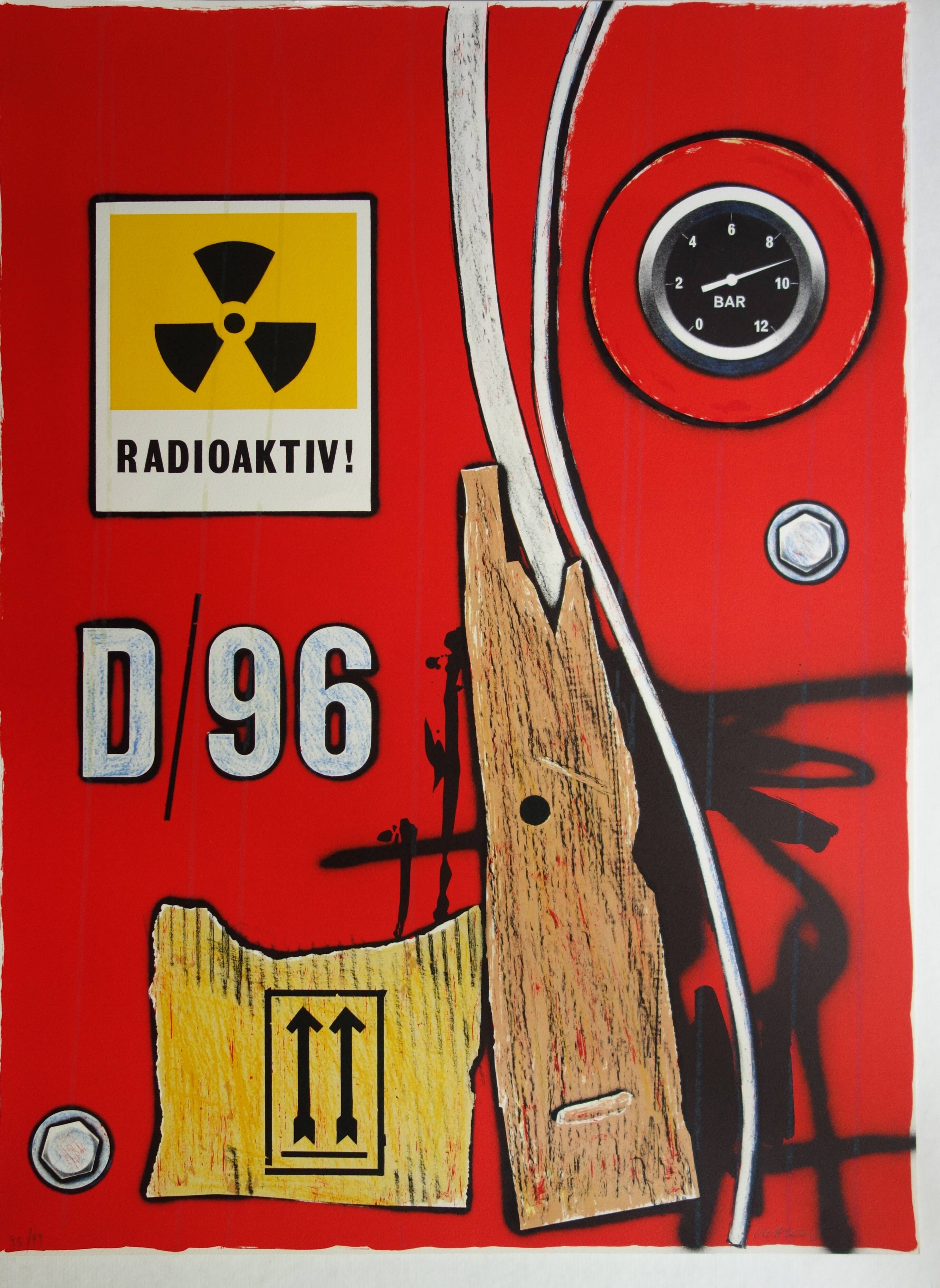 Peter KLASEN - Restricted Area - Lithographie signée au crayon