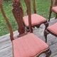 Suite de 4 chaises  en bois sculpté Fin XIX è dans le goût Hollandais