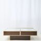 Table basse bar miroir et marron, Willy Rizzo, Cidue, 1970s