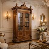 Unique Moorish style bookcase, circa 1870.