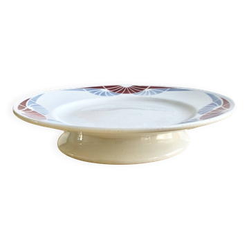 Plate on foot / Art Deco / Moulin des Loups