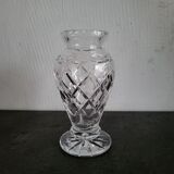 Vintage Bohemian crystal vase in excellent condition.