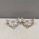 A pair of beautiful vintage glass candlesticks/vases from Prelz 1990s