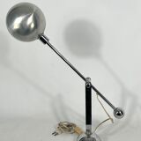 Mid-century Modern Italian chrome counterweight table lamp from 70s