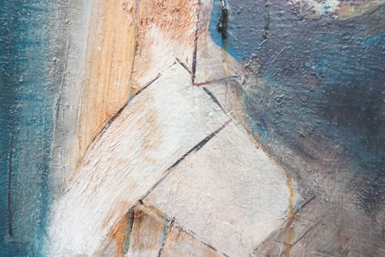 Maurice Boel, Blue Abstract Composition 1962