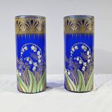 Paire de Vases Legras « Les Muguets », Art Nouveau – Fin XIXe