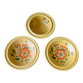 2 coupelles et bol en céramique française k&g luneville vintage