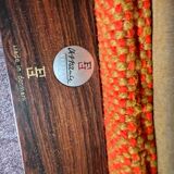 Pair of teak armchairs