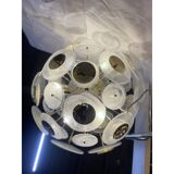 Contemporary Venied-White “Alabastro” Glass Sputnik Chandelier