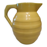 Pichet Orchies 1950 céramique jaune