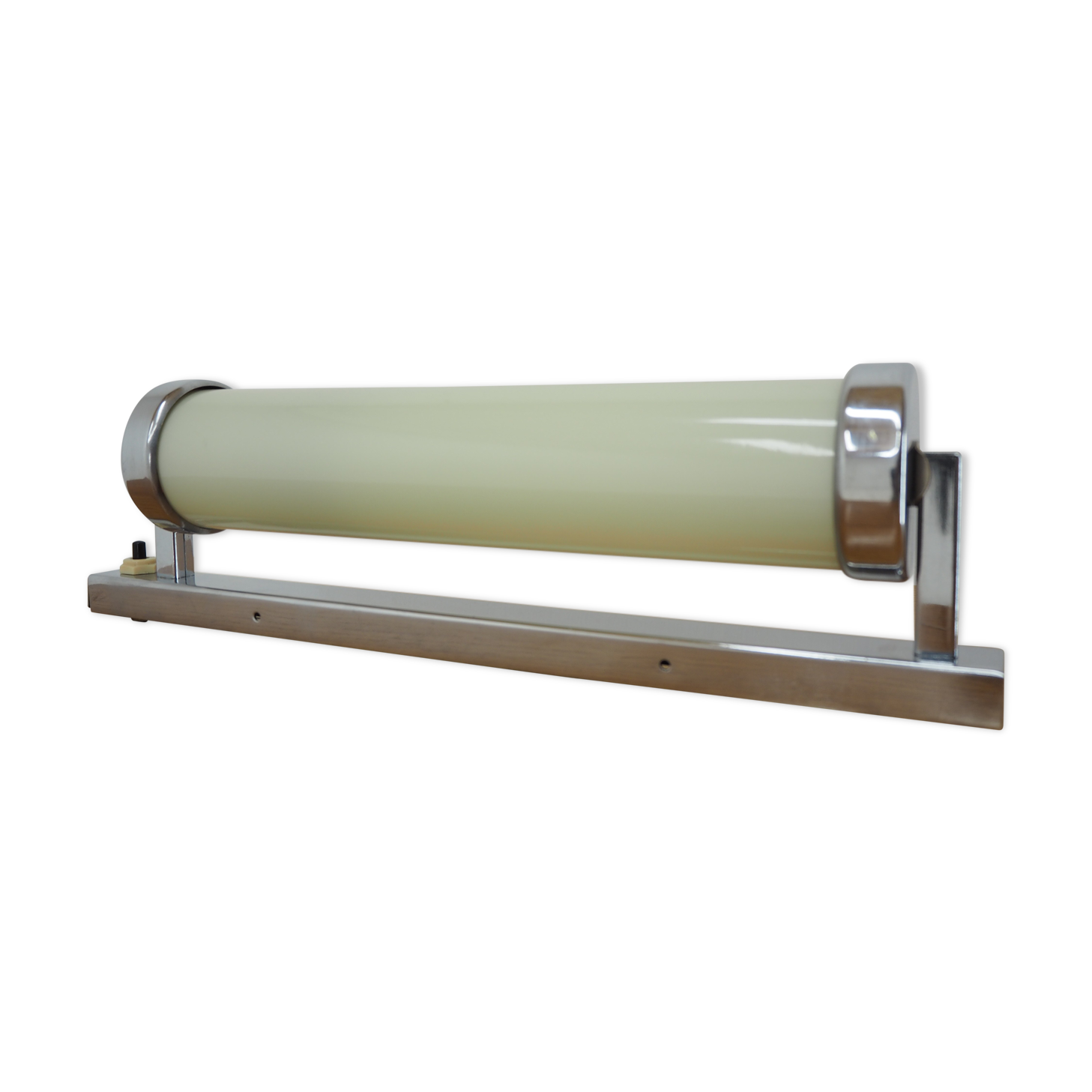 Bauhaus chrome tubular wall or table lamp, 1930s